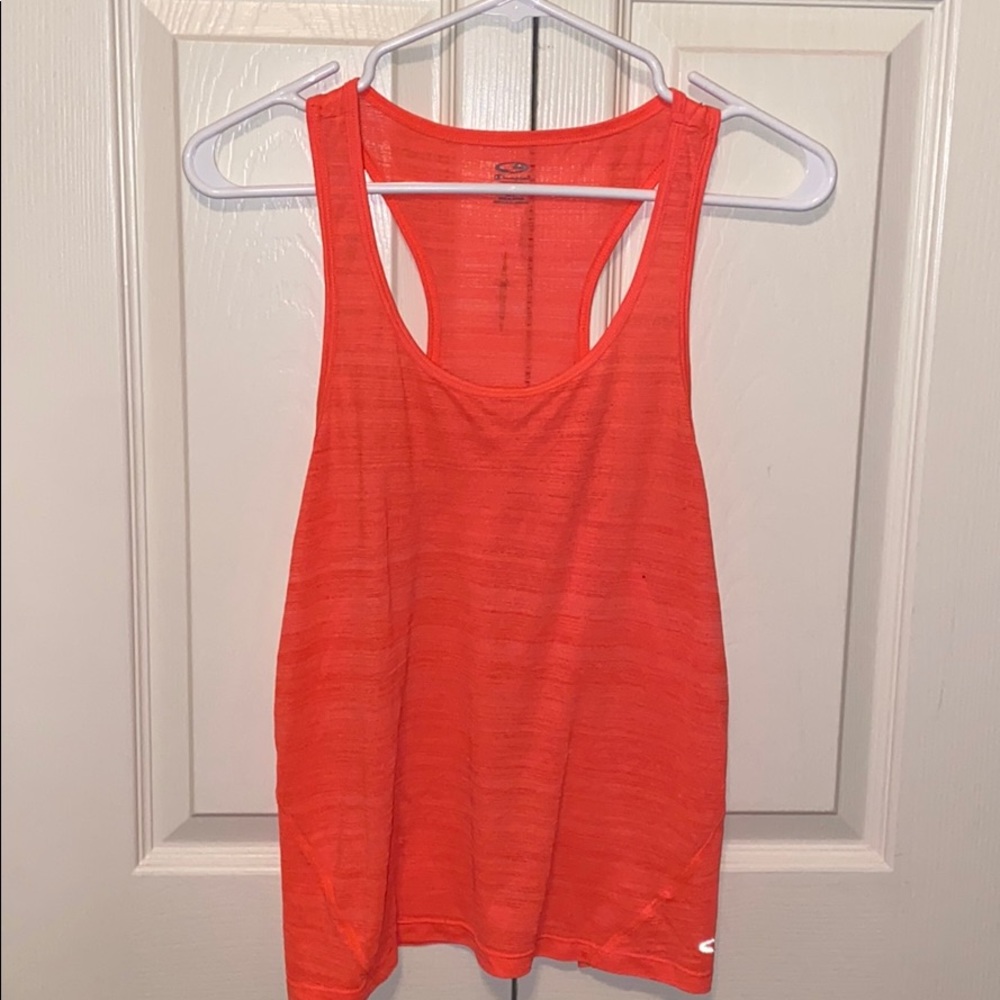 Champions tank top neon pink/see-through